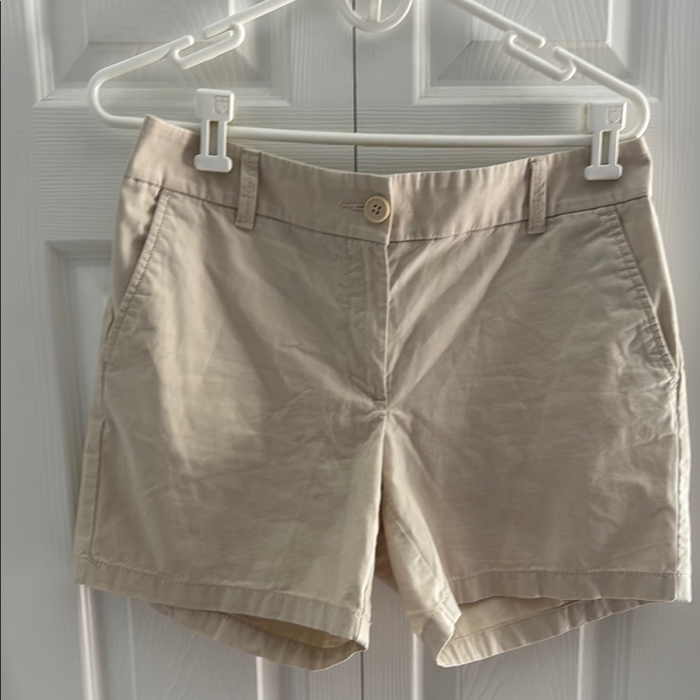 LOFT Tan Bermuda Shorts Classic Chino Style